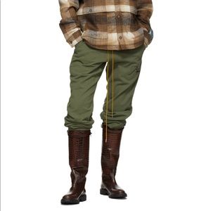 RHUDE leather brown riding boots